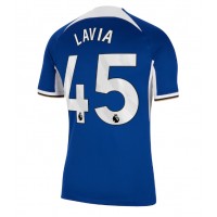 Koszulka piłkarska Chelsea Romeo Lavia #45 Strój Domowy 2023-24 tanio Krótki Rękaw